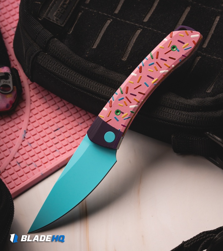 Kizer Mini Momo Liner Lock Knife Dessert Warrior® (3.2" Blue)